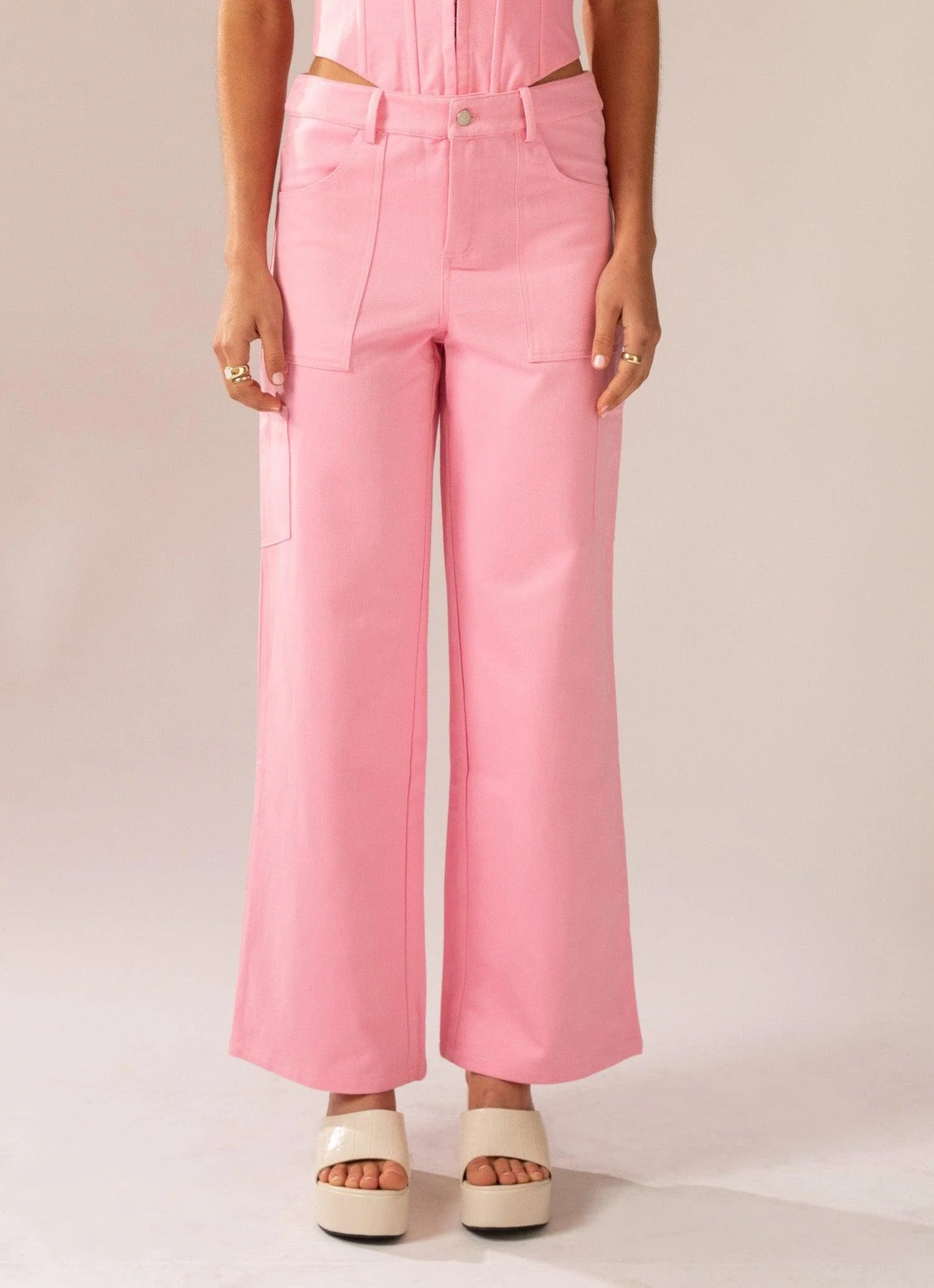 Arya Low Rise Pants - Blossom