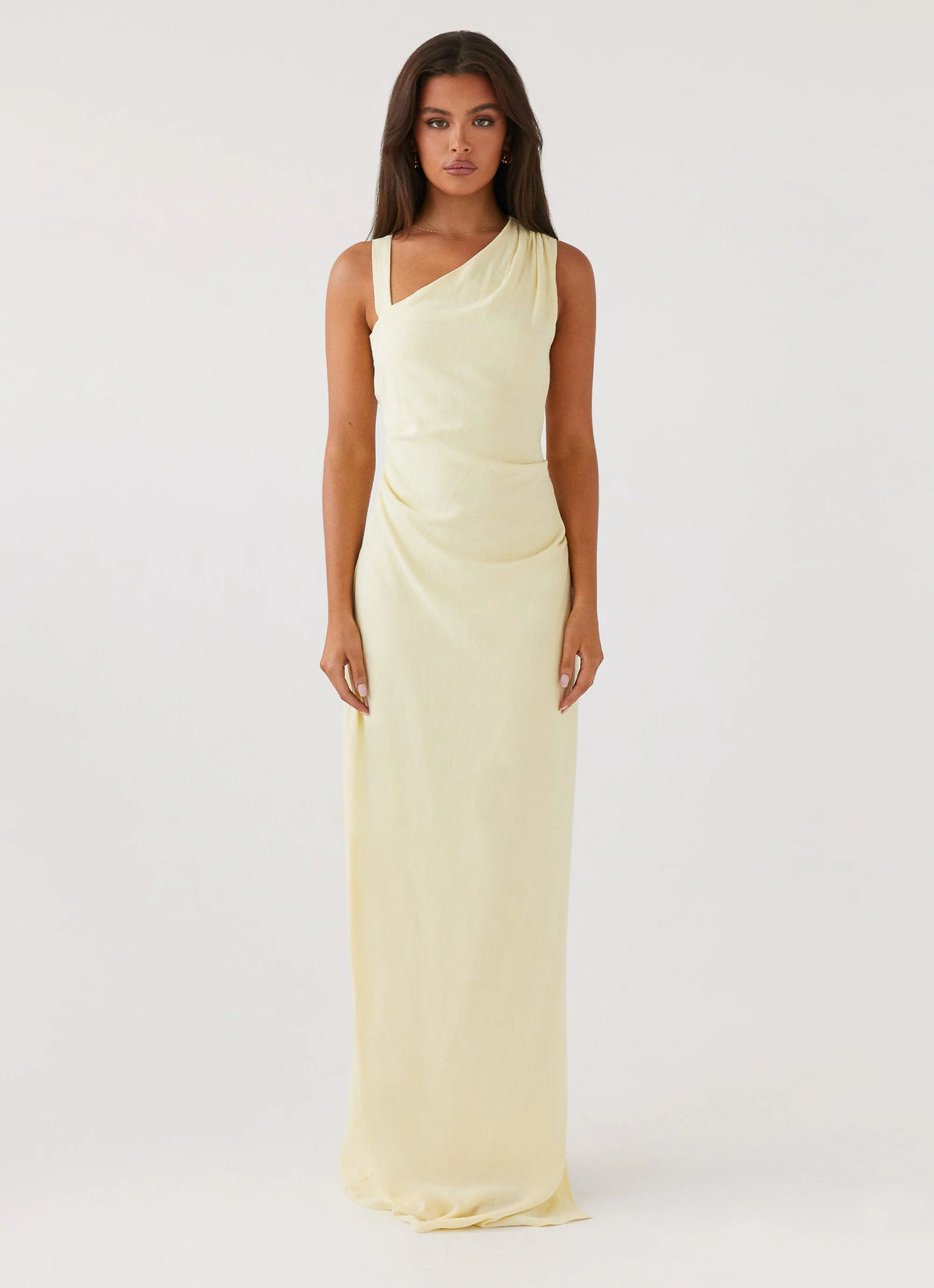 Daffodil Charm Linen Maxi Dress - Sunflower Yellow
